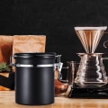 Miniatyrbild 4 av 5: Kaffebehållare i rostfritt stål, arombehållare, förvaringsburk, isoleringsburk för kaffebönor, pulver, te, nötter, kakao