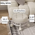 Pikkukuva 3 / 7: Matala pyörällinen jakkara 360° yleispyörillä Beige