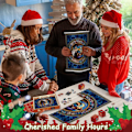 Miniatyrbild 3 av 5: Adventskalender 2023, Julmotiv Pussel 1000 Bitar, Pussel Nedräkningskalender för Julklappar, 24 Lådor Nedräkningspussel, Col A