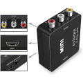Miniatyrbild 3 av 5: Rca till Hdmi-adapter, 1080p Av Hdmi-adapter, Rca Composite Cvbs Av till Hdmi-videoljudomvandlare. För Ps2/ Wii/xbox/snes/ N64/ Vhs/vcr-videobandspelare D