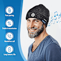 Miniatyrbilde 2 av 5: Gaver til menn, Bluetooth LED lue, hemmelige julegaver til menn, strømpe