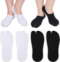 4 doble tå-flip-flop-sokker japanske flip-flop-sokker for Geta og uformelle flip-flops