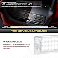 Miniatyrbild 3 av 5: 2st 18-SMD LED Bagagerumslampor Bagagerumsbelysning För Volvo S60 XC90 V70 V50 S40 S80 C30 XC70 C70 White