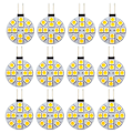 Miniatyrbillede 2 af 5: 12 stk. G4 Pærer LED Lys Side Pin Base Rund G4 5050 12SMD LED RV Lys Hjem Læselampe, Varm Hvid