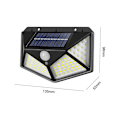 Pikkukuva 2 / 7: Aurinkokennovalaisin kotiin, 100 LED-valoa, liiketunnistin, ulkokäyttöön, puutarhaan, ladattava aurinkopaneeli, seinävalaisin, sisä- ja ulkokäyttöön