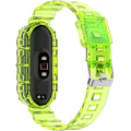 Miniatyrbillede 2 af 6: Smartwatch Rem for Xiaomi Mi Band 7/6/5, Transparent Silikon Rem, Udskiftningsarmbånd til Xiaomi Yellow