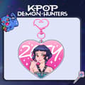 Monster Hunt akryl hjerteformet nøglering KPOP anime stil taske vedhæng søde trendy accessories 2