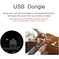Miniatyrbilde 5 av 5: Bluetooth 5.0-adapter, AUX-lydadapter for Bluetooth-høyttalere