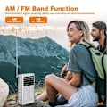 Miniatyrbillede 3 af 5: Bærbar Radio, Lille Radio FM/AM, Transistorradio