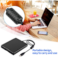 Miniatyrbilde 5 av 8: USB Floppy Disk-leser 3,5 tommer Ekstern Bærbar 1,44 Mb Fdd Floppy Drive for Windows 7 8 200