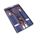 Miniatyrbilde 1 av 6: 3,5 cm brede Y-formede seler for menn Navy blue