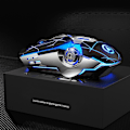 Miniatyrbillede 3 af 3: Led optisk PC-computer trådløs genopladelig mus til spilkonkurrence