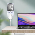 Miniatyrbillede 3 af 5: Digital LCD Energimåler Wattmeter Overvågningsenhed Watt Effekt Måling Analysator (Størrelse: Br Stik)