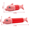 Miniatyrbillede 2 af 5: 2 Pak Pop Tubes Badelegetøj til Småbørn, Haj Hval Sensory Badekar Legetøj med Pop