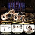 Miniatyrbillede 6 af 10: Operakikkert 3x25 Retro Metal med Håndtag til Teater og Koncert Silver