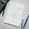 Miniatyrbillede 3 af 4: 3-pak A5 stiplet papir, refills til planlæggere/bindere, 6 huller