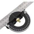 Miniatyrbillede 4 af 5: Kombination 300mm Multifunktion Justerbar Firkantet Heavy Duty Firkantet Værktøjer Målesæt Vinkelmåler Vinkel Finder Lineal Tømrer Vinkler