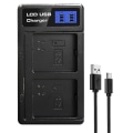Miniatyrbilde 4 av 5: Dobbel batterilader for Arlo Pro-batteri Arlo Pro 2-batteri Arlo Go-batteri, LCD-batteriladeradapter