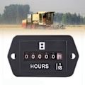 Miniatyrbild 2 av 5: Helt förseglad mekanisk timräknare rektangel DC 12v-36v hög precision timer för tekniska maskiner
