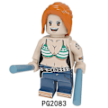 Miniatyrbillede 4 af 4: 8 stk. One Piece Luffy Sauron Sanji Samlede Byggeklodser Minifigur Legetøj