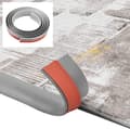 PVC Övergångsprofil Självhäftande för Laminat Vinyl och Matta Grå 2m x 35mm
