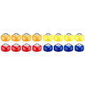 Miniatyrbild 5 av 5: 16x Shuffleboard Puckar Set Utrustning Curling Tillbehör Shuffleboard Bord Puckar Shuffleboard Rullar Set för Spel Familj Hemma