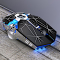 Miniatyrbillede 2 af 3: Led optisk PC-computer trådløs genopladelig mus til spilkonkurrence