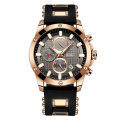 Miniatyrbillede 1 af 4: Herreure Chronograph Vandtætte Ure til Mænd Analog Designer Armbåndsure Quartz Lysende Dato Gummi Herreur
