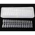 Miniatyrbillede 1 af 5: 300 stk. bløde gel-negletips, 10 størrelser dobbeltsidede matte, ufilede negletips, akryl fuld dækning korte negletips til neglforlængelse
