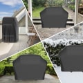 Miniatyrbild 6 av 6: Grillskydd, stort, vattentätt, dammsäkert, starkt, hållbart grillskydd i oxfordtyg för utomhusbruk, grillskydd, 170 x 61 x 117 cm