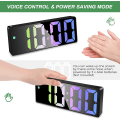 Miniatyrbild 4 av 5: Digital väckarklocka, digital klocka med stor, färgstark LED-display