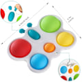 Miniatyrbild 4 av 5: Fidget Popper Sensoriska Baby Leksaker för 6+ Månader, Montessori Busy Toy för 1 2 3 År Gamla Småbarn Tryck och Popping Bubbles Badleksaker, Resor (Fjäril)
