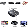 Miniatyrbilde 5 av 6: Mini AV RCA CVBS til HDMI Video Audio Konvertere Støtteadapter 720 1080P for Kamera, Xbox 360, PS1, PS2, WII, N64, Gamecube, Snes, NES...