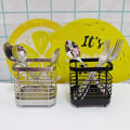 Miniatyrbilde 5 av 5: Rustfri Vask Tidy Kjøkken Vask Organizer, Bestikk Organizer for Bestikk (Sølv)