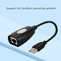 Pikkukuva 5 / 7: Usb-RJ45-jatkokaapeli RJ45 Ethernet Lan -jakajakaapelille
