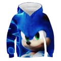 Mordely Sonic The Hedgehog-tröja med tryck för barn, pojkar 140cm