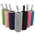 Miniatyrbild 1 av 3: Mytjv-7 Pack Glas Vattenflaska Skydd 12 - 19 Neopren Isolerad Hopfällbar Dryckesflaska Skydd, Multi
