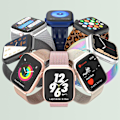 Miniatyrbillede 5 af 6: Marge Plus Apple Watch Rem til Kvinder og Mænd, Rustfrit Stål Mesh Loop Magnetisk Spænde Udskiftning til iWatch Remme (41mm/40mm/38mm, Sølv).