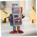 Miniatyrbilde 3 av 5: Robot-opptrekk leker for barn Robotpynt Julepynt Retro Opptrekk