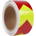 Miniatyrbillede 1 af 5: Rød/gul - Pilformet reflekterende tape, reflekterende advarselstape, Tra