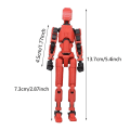 Miniatyrbillede 5 af 5: T13 Actionfigur, Titan 13 Actionfigur, Robot Actionfigur, 3D-trykt Action, 50% Rabat - transparent