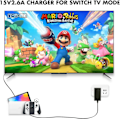 Miniatyrbild 3 av 5: Laddare för Nintendo Switch och Switch Lite och Switch OLED, stödjer Nintendo Switch TV Dock-läge AC-strömadapter, typ C-laddningskabel för S