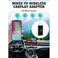 Miniatyrbild 3 av 5: Trådlös Carplay-adapter för iPhone Apple, 5 GHz WiFi Automatisk anslutning Carplay för bilmodell 2016+
