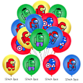 Pikkukuva 4 / 4: Superhero-teemainen Among Us -ilmapallosetti kakkuun, lippuun ja banneriin set 6