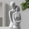 Miniatyrbillede 2 af 5: Moderne keramisk skulptur par statue abstrakt gave til stue skrivebord og boligindretning