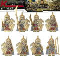 Miniatyrbillede 1 af 5: 8 stk. The Lord of the Rings-serien Minifigurer Byggesæt, Soldater Kriger Mini Actionfigurer Legetøj Gaver Hjemmeindretning