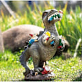 Pikkukuva 3 / 3: Born Pretty Puutarhatonttujen verilöyly, Puutarhatonttupatsaat ulkokoriste, Dinosaurus syö tonttua puutarhataide