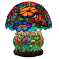 Miniatyrbillede 1 af 5: Malede glas svamp bordlamper bohemisk harpiks svamp bordlampe natlampe til hjemmet og kontoret Giant Foot Mushroom Table Lamp