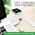 Miniatyrbillede 4 af 5: USB-oplader til Apple Iwatch Ur Magnetisk Rejse Bærbar Trådløs Oplader Kompatibel med Apple Watch Series Ultra 9 8 7 6 SE 5 4 3 2