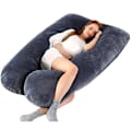Miniatyrbilde 1 av 5: Graviditetspute U-formet, gravid sovepute Full kroppspute med avtakbart trekk Black Cherry